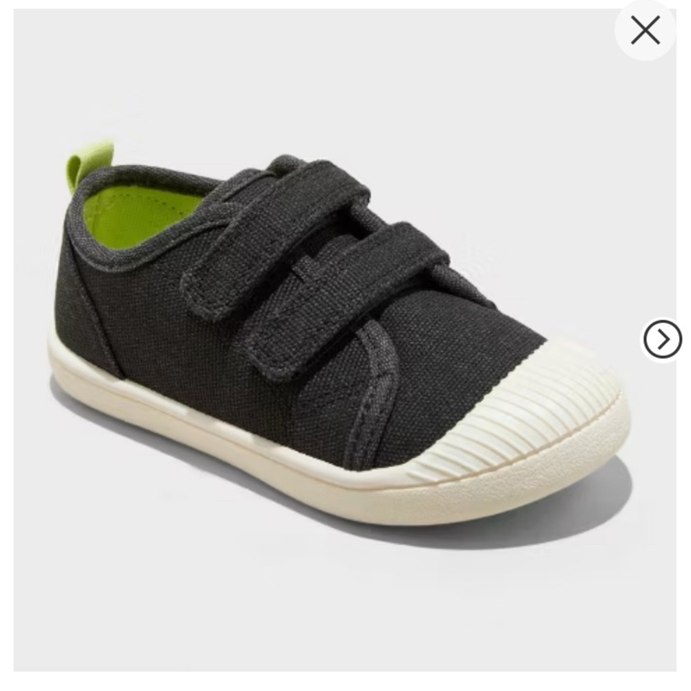 Kids Black Canvas Sneakers